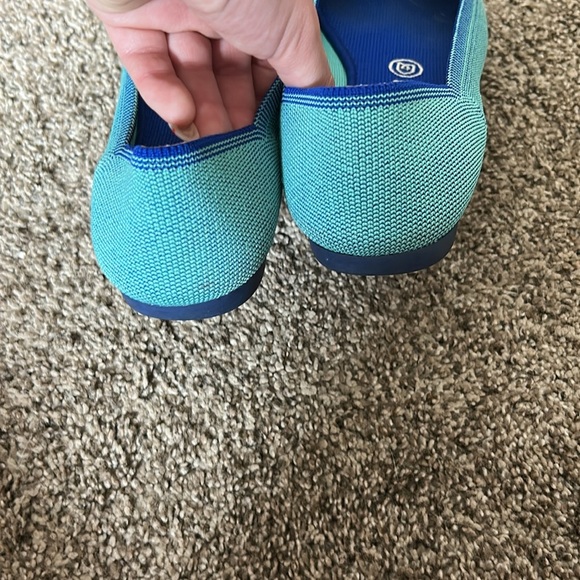 Rothy's Aquamarine Point Retired Flats Rare - Picture 4 of 5